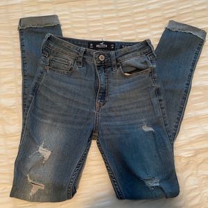 High rise skinny jeans